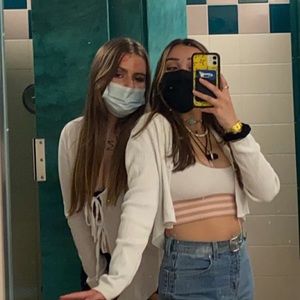 Long sleeve cropped blouse/ going out shirt